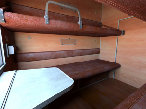 Train interior Model 3D