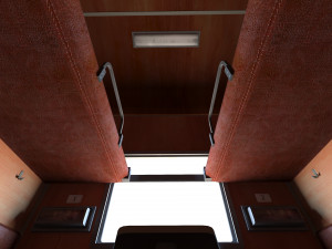 Train interior Model 3D