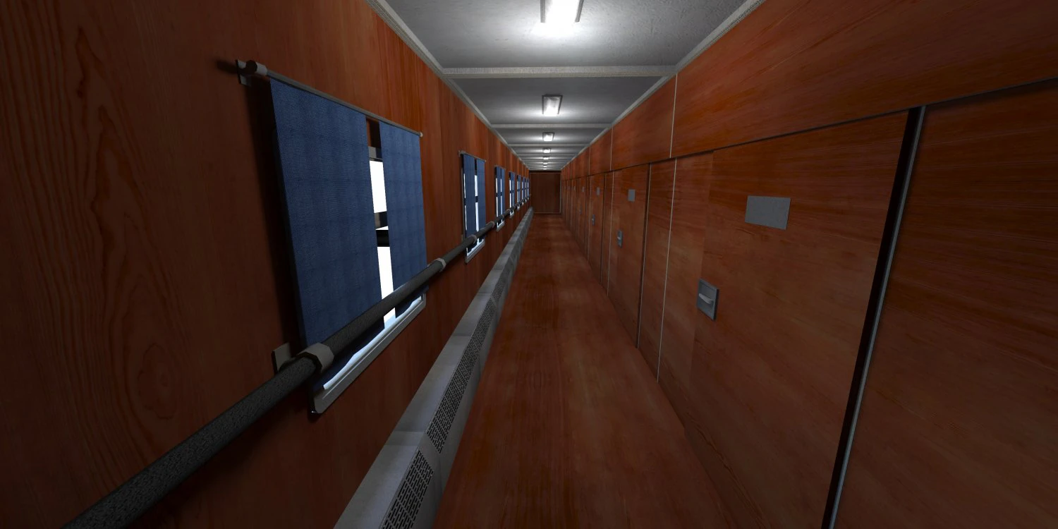 Train interior 3D Model .c4d .max .obj .3ds .fbx .stl .blend