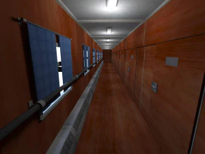 Interno del treno Modello 3D