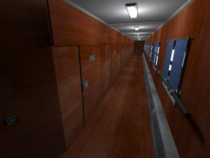 Train interior 3D Model