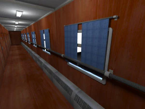 Train interior 3D Model