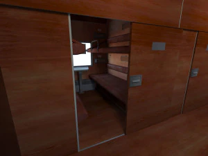 Train interior 3D Model