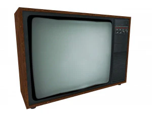 Alter Fernseher Low-Poly 3D Modell