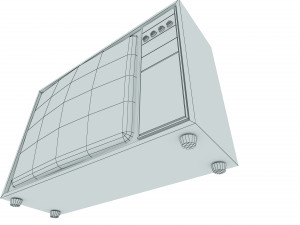 Old TV low-poly Modèle 3D