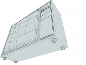 Alter Fernseher Low-Poly 3D Modell