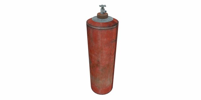 Gas Cylinder 3D Model .c4d .max .obj .3ds .fbx .stl .blend 