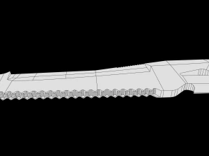 FREE Realistic Modern Machete with UV-unwrap Low-Poly 3D Model
