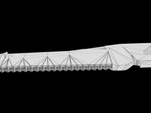 FREE Realistic Modern Machete with UV-unwrap Low-Poly 3D Model