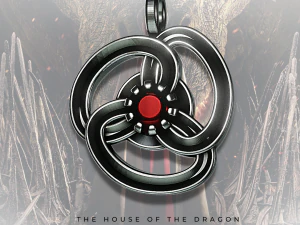 Pingente de Aço Valiriano A Casa do Dragão Modelo de Impressão 3D