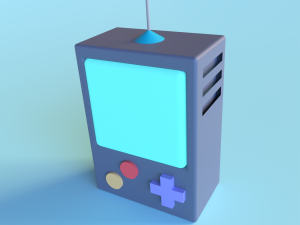 Retro game console 3Dモデル