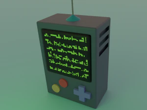 Retro game console 3D Model