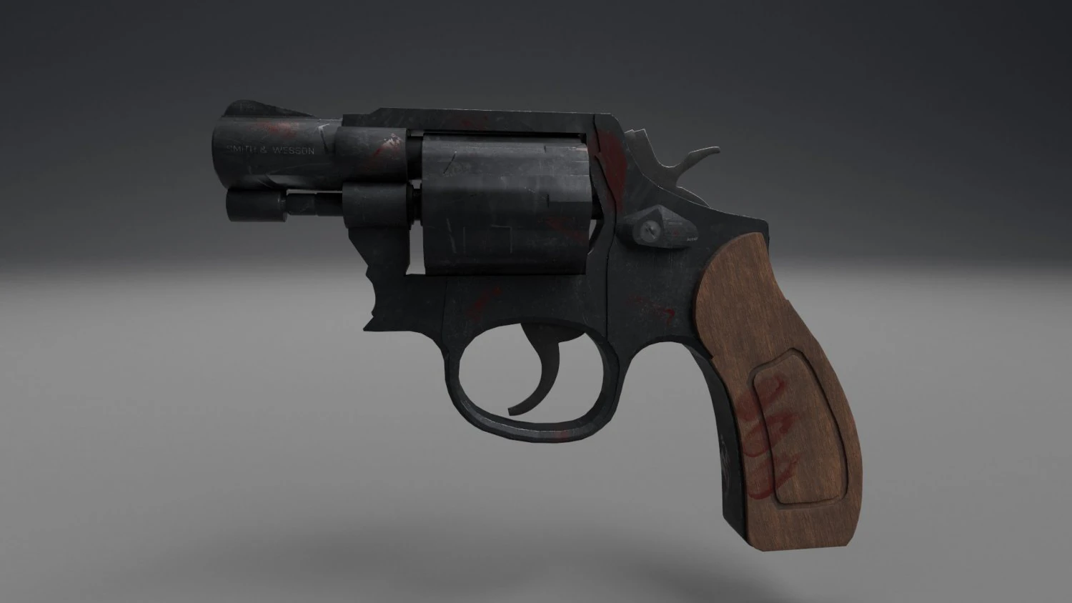 Smithwesson 36 3D Model .c4d .max .obj .3ds .fbx .stl .blend 