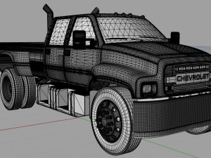 1998 Chevrolet Kodiak Double Cab Custom Edition 3D Модель