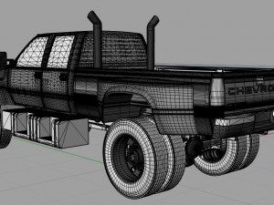 1998 Chevrolet Kodiak Double Cab Custom Edition 3D Модель