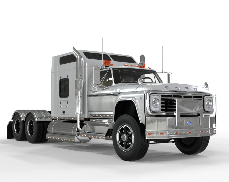 Truck f-750 extended cab unique customization 3D Model .c4d .max .obj .3ds .fbx .stl .blend 