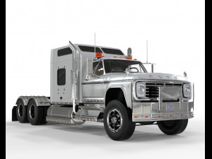 Truck f-750 extended cab unique customization 3D Model