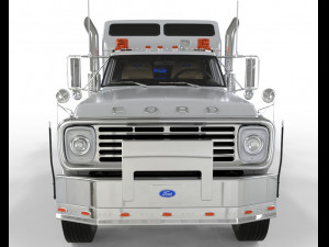 Truck f-750 extended cab unique customization 3Dモデル