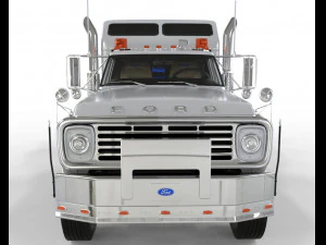 Truck f-750 extended cab unique customization 3D Model
