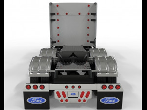Truck f-750 extended cab unique customization 3Dモデル