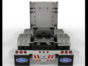 Truck f-750 extended cab unique customization 3D Model