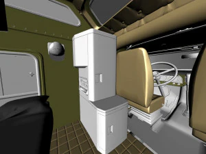 Truck f-750 extended cab unique customization 3D Model