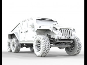 Gladiator Apocalypse Especial Edition 2018 6x6 truck 3D 모델