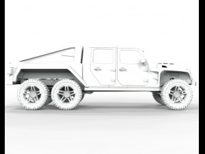 Gladiator Apocalypse Especial Edition 2018 6x6 truck 3D 모델