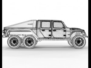 Gladiator Apocalypse Especial Edition 2018 6x6 truck 3D 모델