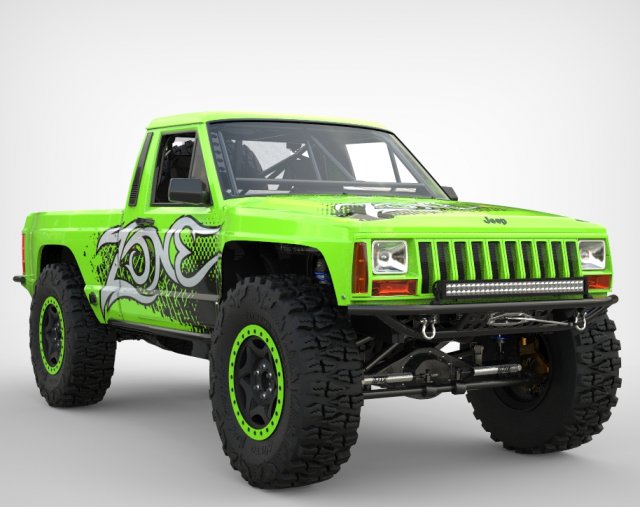 Jeep Comanche Zone Offroad 1994 3Dモデル .c4d .max .obj .3ds .fbx .stl .blend 