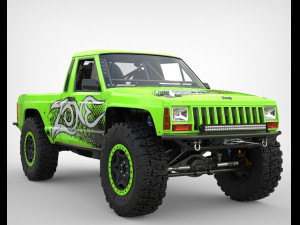 Jeep Comanche Zone Offroad 1994 3D Model