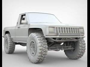 Jeep Comanche Zone Offroad 1994 3Dモデル