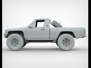 Jeep Comanche Zone Offroad 1994 3Dモデル