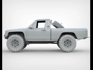Jeep Comanche Zone Offroad 1994 3D Model