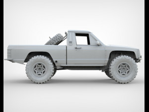 Jeep Comanche Zone Offroad 1994 3Dモデル