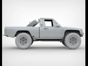 Jeep Comanche Zone Offroad 1994 3D Model