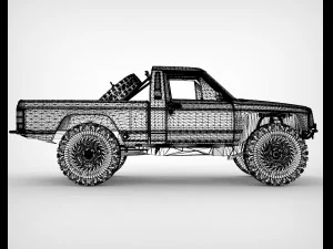 Jeep Comanche Zone Offroad 1994 3D Model