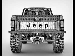 Jeep Comanche Zone Offroad 1994 3D Model