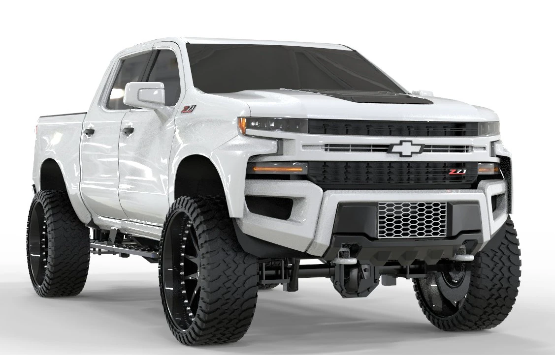 SILVERADO Z71 TRAILBOSS 2019 OFFROAD 3D Model .c4d .max .obj .3ds .fbx .stl .blend 