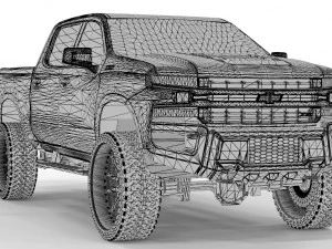 SILVERADO Z71 TRAILBOSS 2019 OFFROAD 3D Model