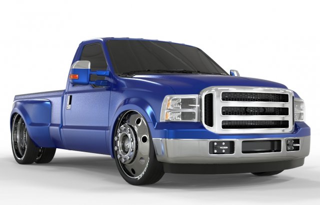 TRUCK PICK UP F-250 CUSTUMIZADA 2006 3D 模型 .c4d .max .obj .3ds .fbx .stl .blend 