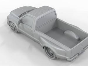 TRUCK PICK UP F-250 CUSTUMIZADA 2006 3D 模型