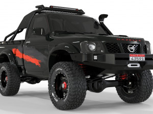 Nissan-Patrol-Y61-Gazelle-Pickup 4X4 3D Model