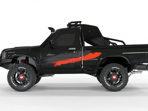Nissan-Patrol-Y61-Gazelle-Pickup 4X4 Model 3D