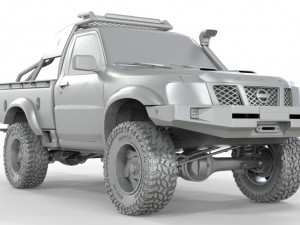 Nissan-Patrol-Y61-Gazelle-Pickup 4X4 Model 3D