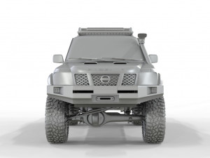Nissan-Patrol-Y61-Gazelle-Pickup 4X4 Model 3D