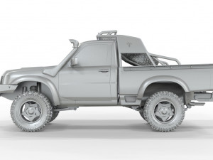 Nissan-Patrol-Y61-Gazelle-Pickup 4X4 Model 3D