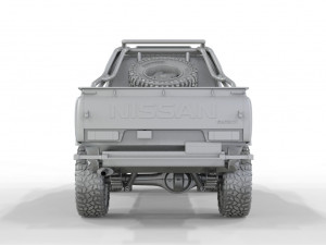 Nissan-Patrol-Y61-Gazelle-Pickup 4X4 Model 3D