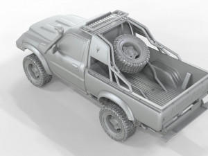 Nissan-Patrol-Y61-Gazelle-Pickup 4X4 Model 3D