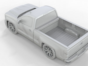 CHEVROLET SILVERADO 2017 3D Модель